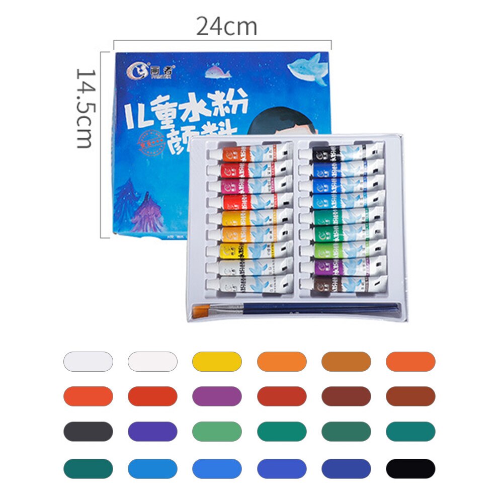 12/18/24 farver akryl maling 6ml rør tegning maleri pigment akryl maling farve sæt maling pigment til kunstnere