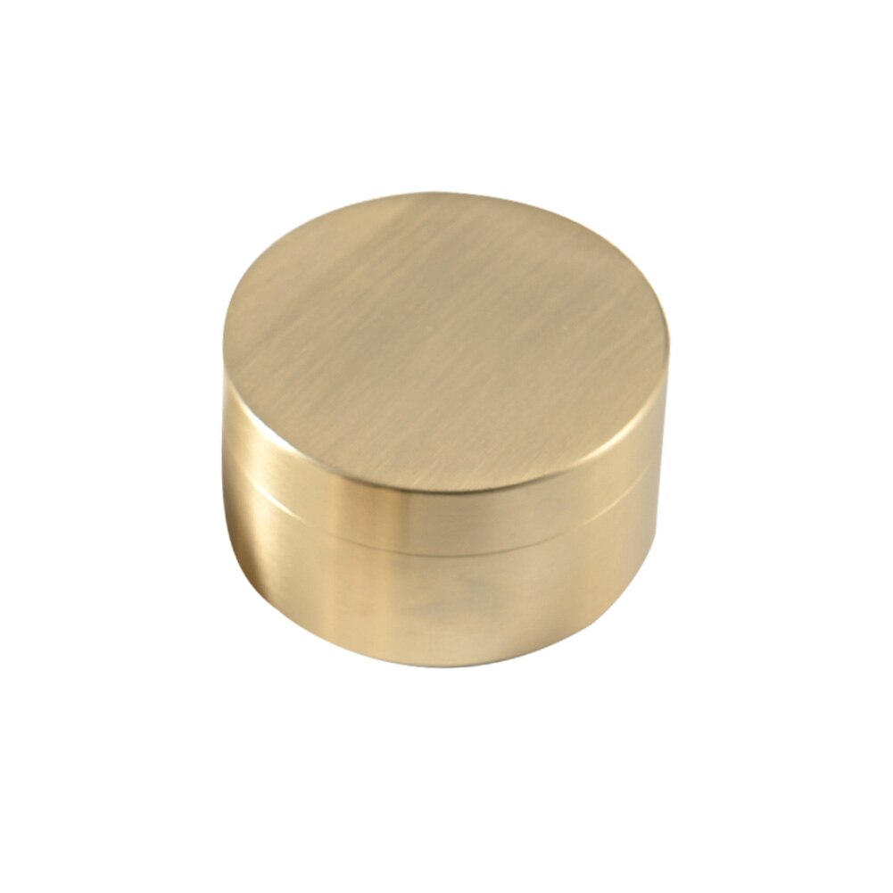 Multifunctional Brass Seal Cabin Medicine Metal Jewelry Storage Box Pocket Pill Holder Container Waterproof Brass Pill Cases: L