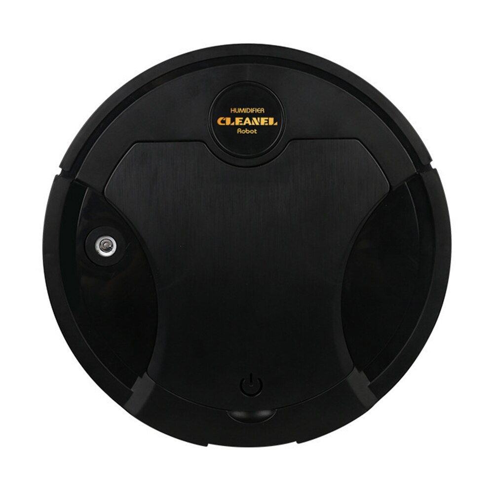 Low Noise Smart Sweeping Robot Automatic Floor Mopping Sweeper Vacuum Cleaner Suction Dust Hair Broom Cleaning Machine: Black