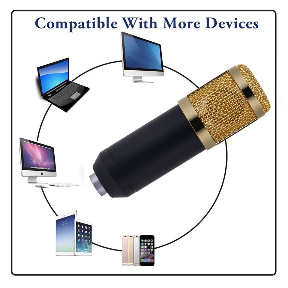 Bm 800 karaoke mikrofon  bm800 studio kondensator mikrofon mikrofon bm -800 for ktv radio braodcasting sang opptak datamaskin 2022