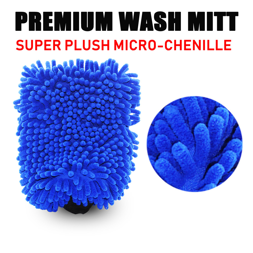 Gants De Lavage Voiture CARALL - Microfibre Double Face Anti-Rayures, Lot De 2