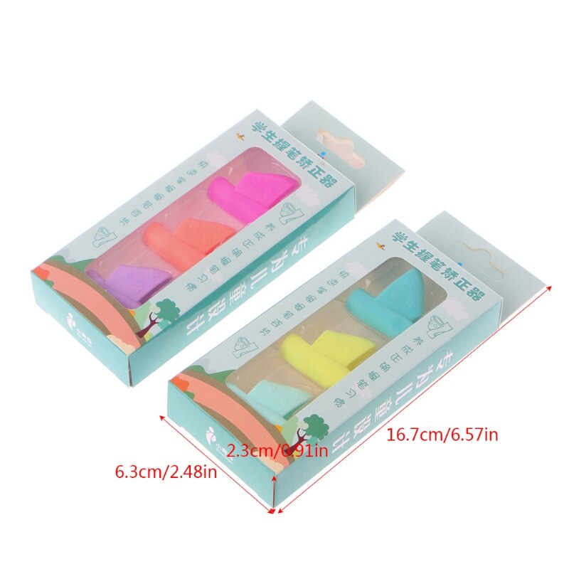 Pencil Grip Ergonomic Writing Aid for Righties Kids Learning Hold Pen Writing Posture Correct Fit on Pencil Pen Crayon Drawing