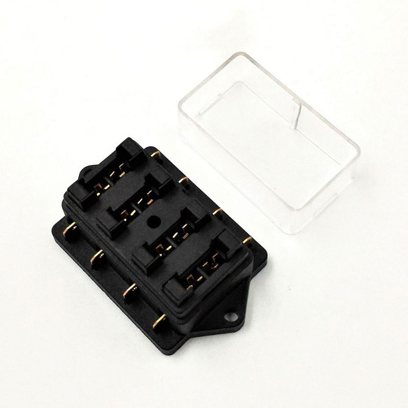 Car 4-Way Circuit Standard Fuse Box With Car Fuse And Modified Car Accessories