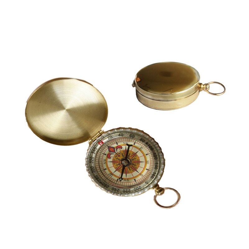 Full Copper Metal Clamshell Compass: Default Title