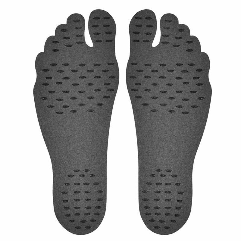 Outdoor Sticker Shoes Stick on Soles Sticky Pads for Feet beach sock waterproof Hypoallergenic adhesive pad for Feet: B / XL