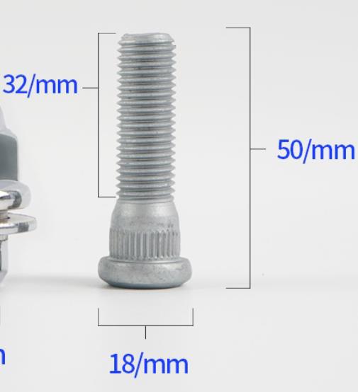 Tuerca de rueda estándar para Pajero, tornillo de rueda para Montero Sport L200 MR455707, Triton MB584750, Lancer 1, Grandis, 1 unidad: 1 piece rod 48mm