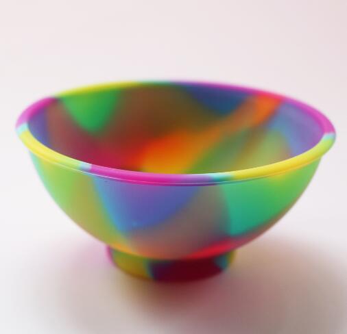 Silicone Mini Bowl Silicone Bowl Baby Solid Food Bowl Kitchen Seasoning Bowl Mask Dishes Children's Products: Colorful Green