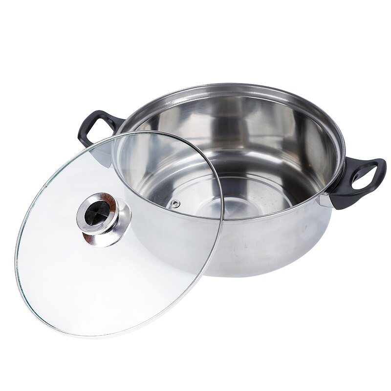 6Pcs Kookgerei Kit Rvs Koken Set Waterkoker Pan Pot Servies Non Stick Fry Steak Pan Inductie Kookplaat pot Hwc