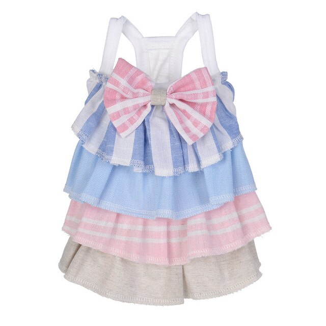 H91 Cute Spring Summer Dog Dress Clothes Puppy Dog Cats Princess Cake Skirt Dresses For Small Dogs product supplies: 3 / L