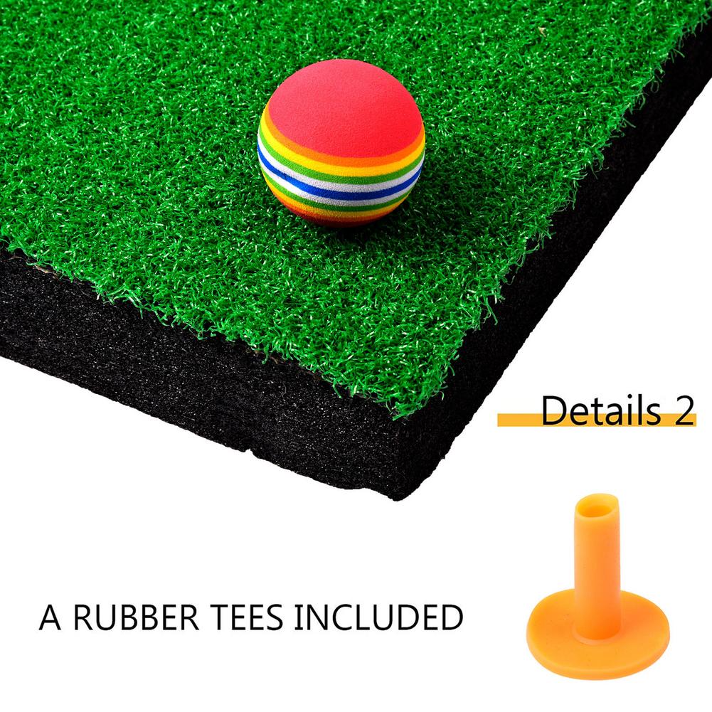 EPE Floating Green Golf Mat Water Pool Flag Driving Artificial Turf Pool Golf Game Set Floating Golf Green w/ Other Accessories