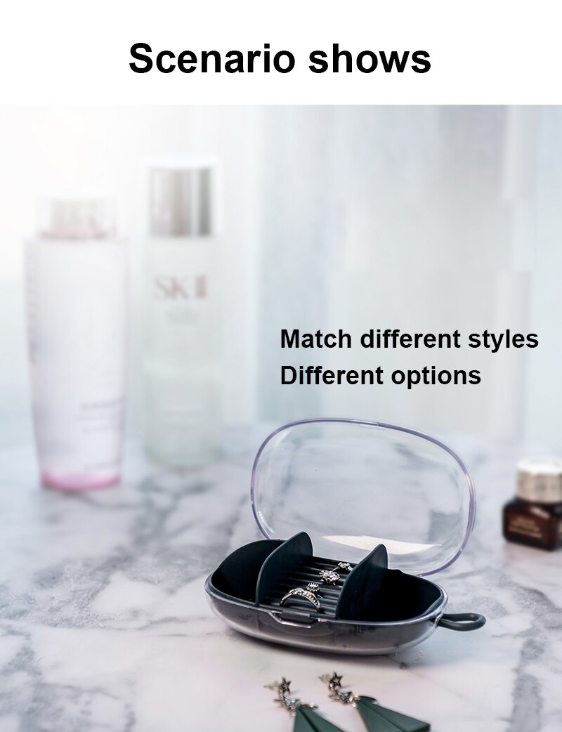 1Pcs Simple Jewelry Box Earrings Portable Jewelry Storage Box Earrings Earrings Ring Small Jewelry Box