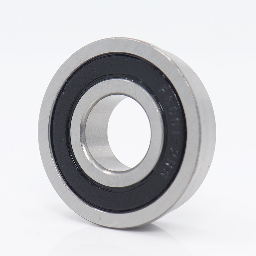 F6001RS Flange Bearing 12*28*8 mm ( 4 PCS ) Flanged F6001 RS 2RS 6001RS Ball Bearings
