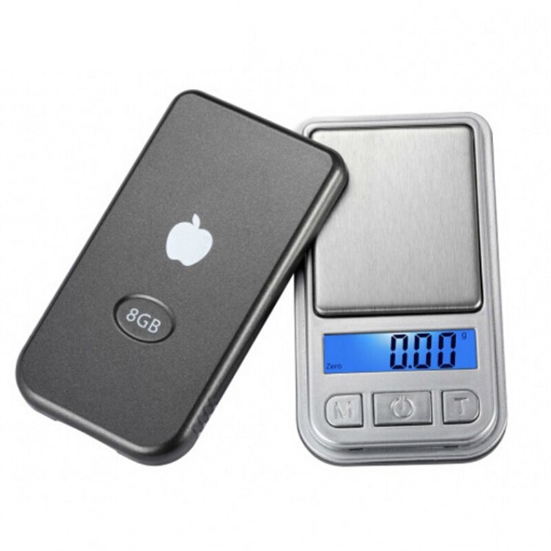 100/200G 0.01G Mini Digitale Weegschaal Hoge Nauwkeurigheid Backlight Elektrische Pocket Voor Sieraden Gram Gewicht Voor Keuken