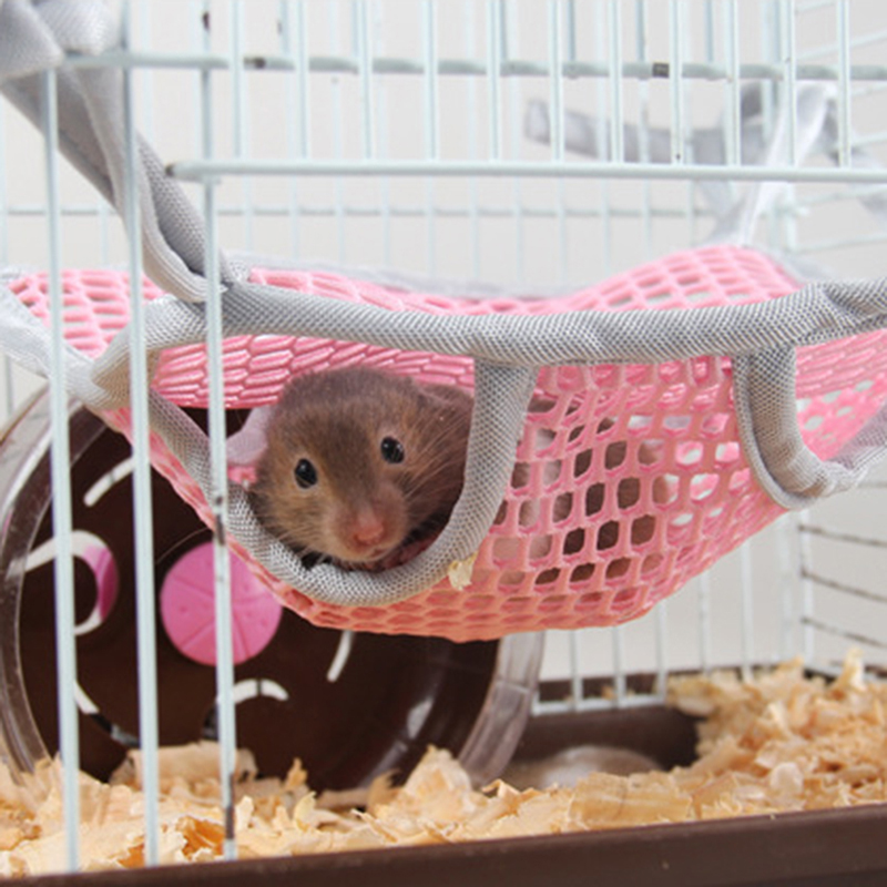 Hamster sommar hängande säng råtta hängmatta iller andnings säng ekorrar marsvin bur filt små husdjur hamster tillbehör
