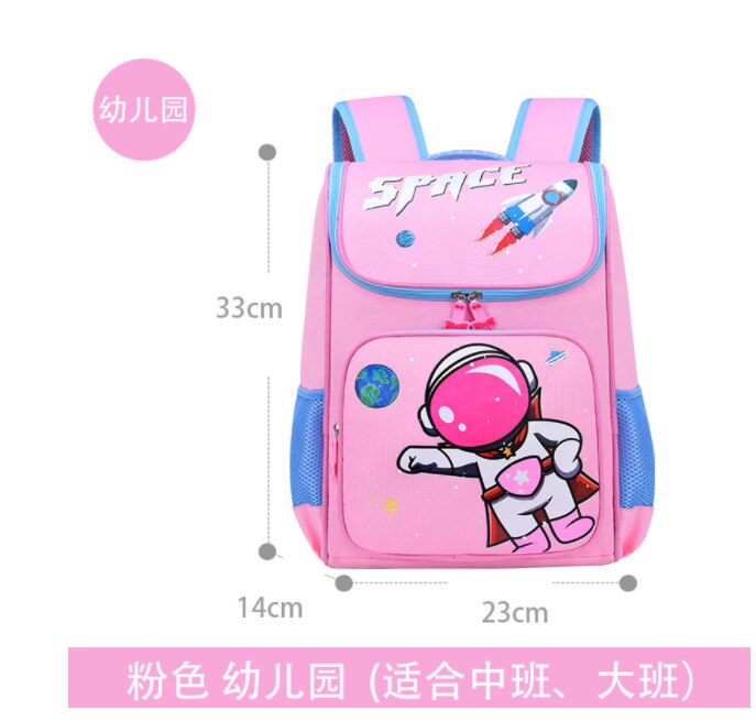 Kinderen Schooltassen Voor Meisjes Jongens Orthopedische Rugzak Kids Rugzakken Schooltas Basisschool Rugzak Kids Book Tassen Mochila: baby pink