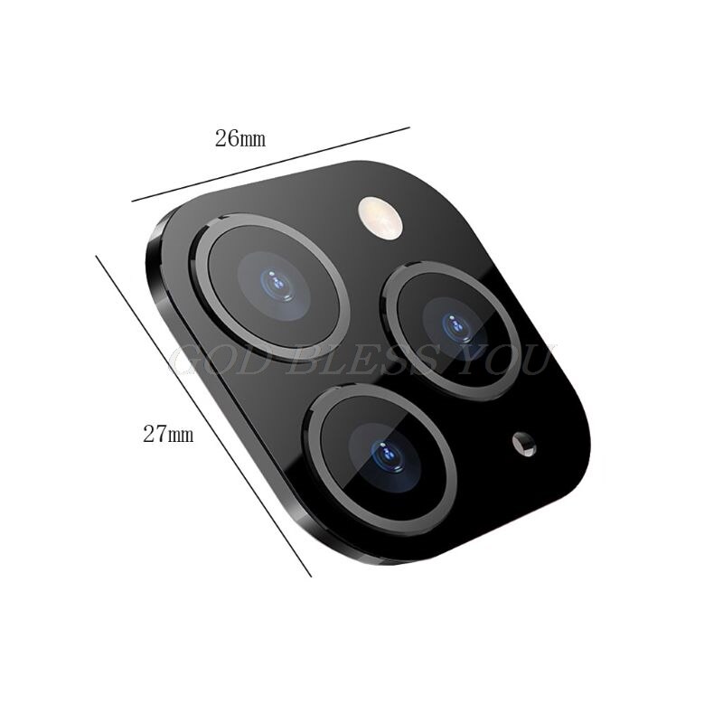 Kameraobjektivdæksel til iphone x xs / xs maks. ændring af sekunder til iphone 11 pro-linsemærkat modificeret kameradæksel