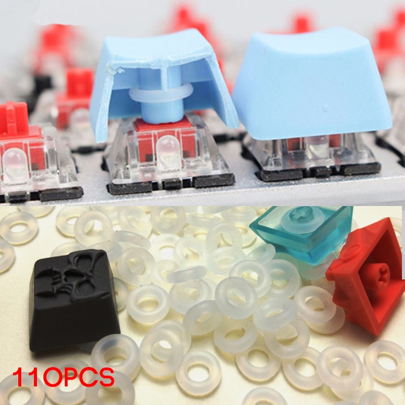 Amortiguadores de interruptor o-ring para teclado mecánico Cherry MX, 110 Uds.