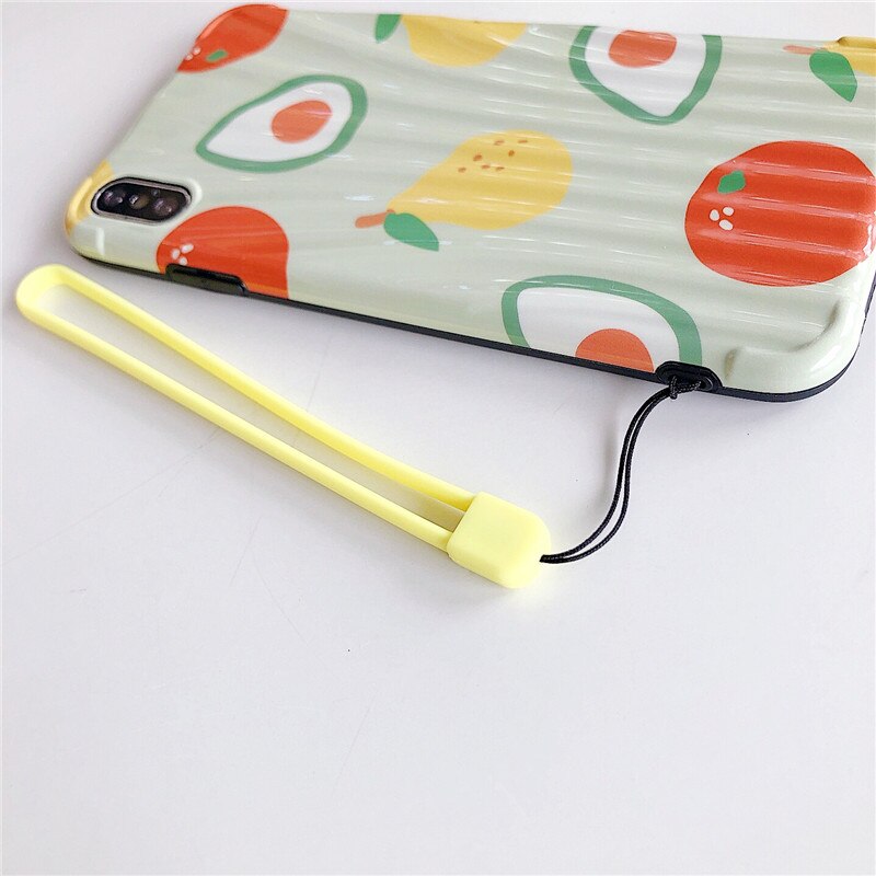 Liquid Silicone String Wrist Lanyard for Keys Mobile Strap Phone Charm for iPhone 11 Pro Max Samsung ID Card Keycord Keychain