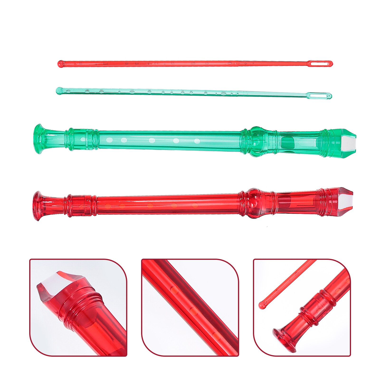 2 Sets Introductory Flute Chinese Style Flute Musical Instrument for Student: Default Title