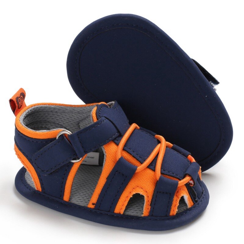 sandalias de verano para bebés y niños, sandalias de suela suave antiniños, sandalias transpirables de PU para niños