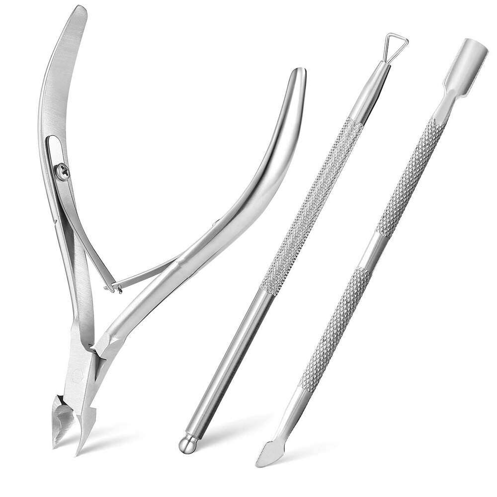 Double-ended Nails Cuticle Pusher Finger Dead Skin Remover Nail Nippers Cutter for Manicure Pedicure Accessories Art Tools Sets