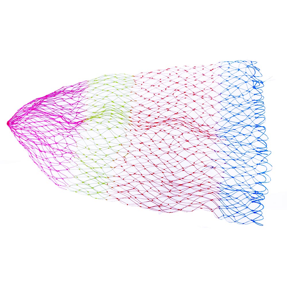 3 Sizes Nylon Fishing Nets Collapsible Fishing Tools Rhombus Mesh Hole Depth Folding Nylon Landing Dip Net: 50cm