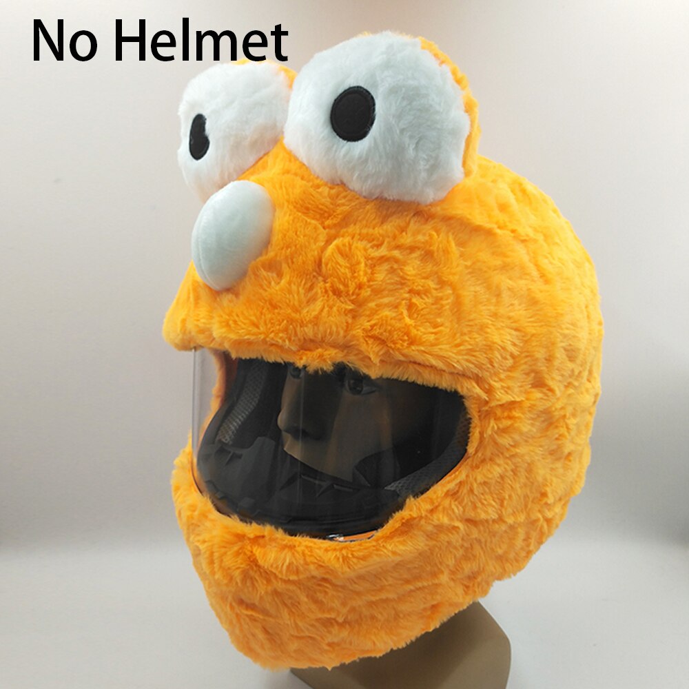 Juleplysjdeksel motorsykkelhjelm tilbehør casco moto cascos para moto capacete de motocicleta kask ror: Ødu oransje