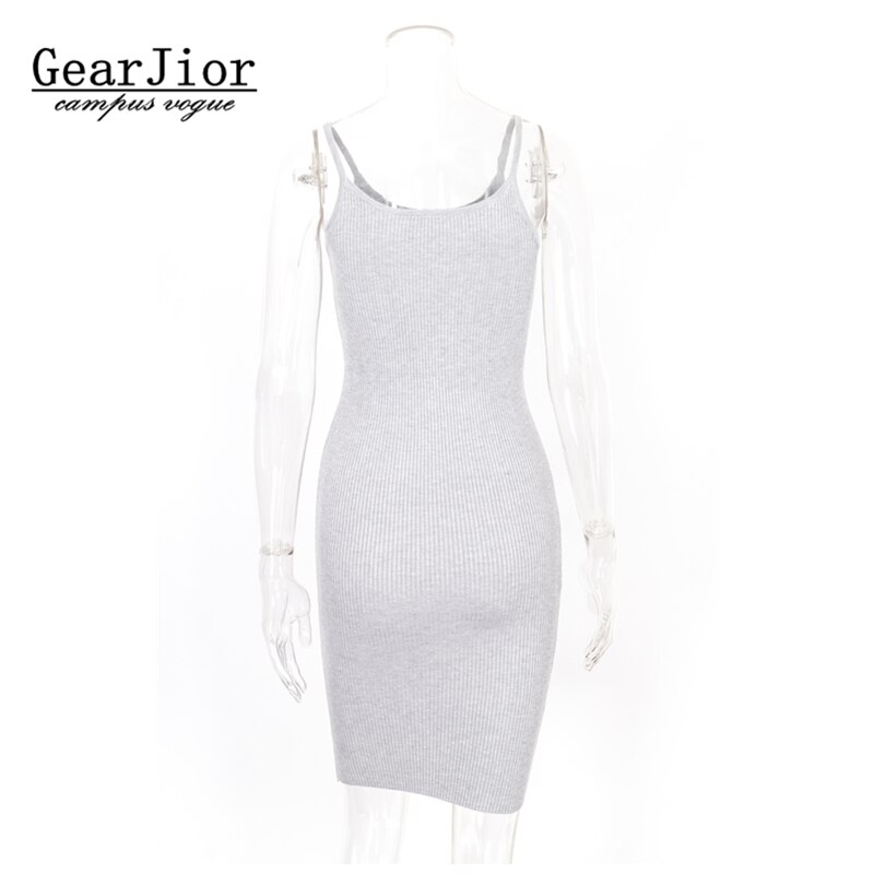 women's spring summer autumn halter tops sleeveless knit vest dresses woman long section soild knitted braces dress