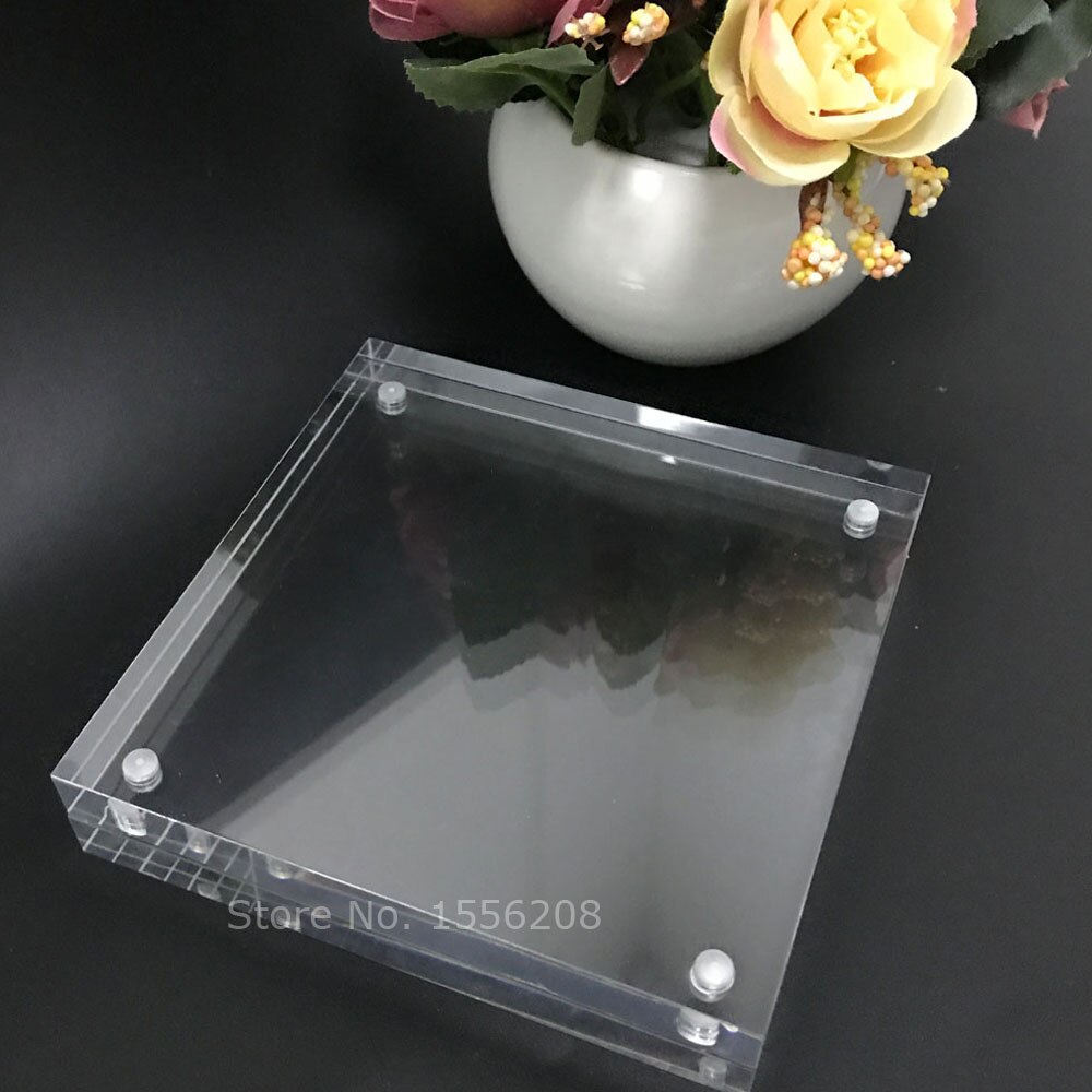 transparent square photo frame blank acrylic ,120x120mm,135x135mm,150x150mm,24mm thickness