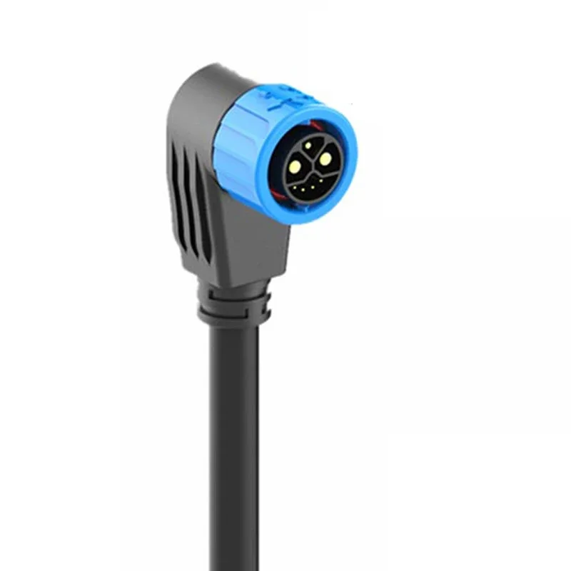 IP67 50A 2 + 1 + 5 Cable de puerto de carga de motocicleta eléctrica M23 Cable conector de batería de litio para bicicleta eléctrica enchufe macho hembra de 8 pines: Marfíl