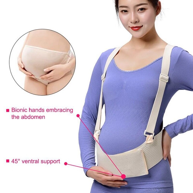 Femme enceinte circonférence fin de grossesse Section mince respirant maternité pansement taille soutien glisser pubique post-partum ceinture