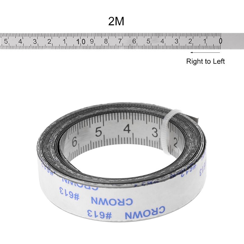 Miter Track Tape Measure Self Adhesive Metric Stainless Steel Scale Ruler 1M-3M For T-track Router Table Saw Woodworking Tool: 05