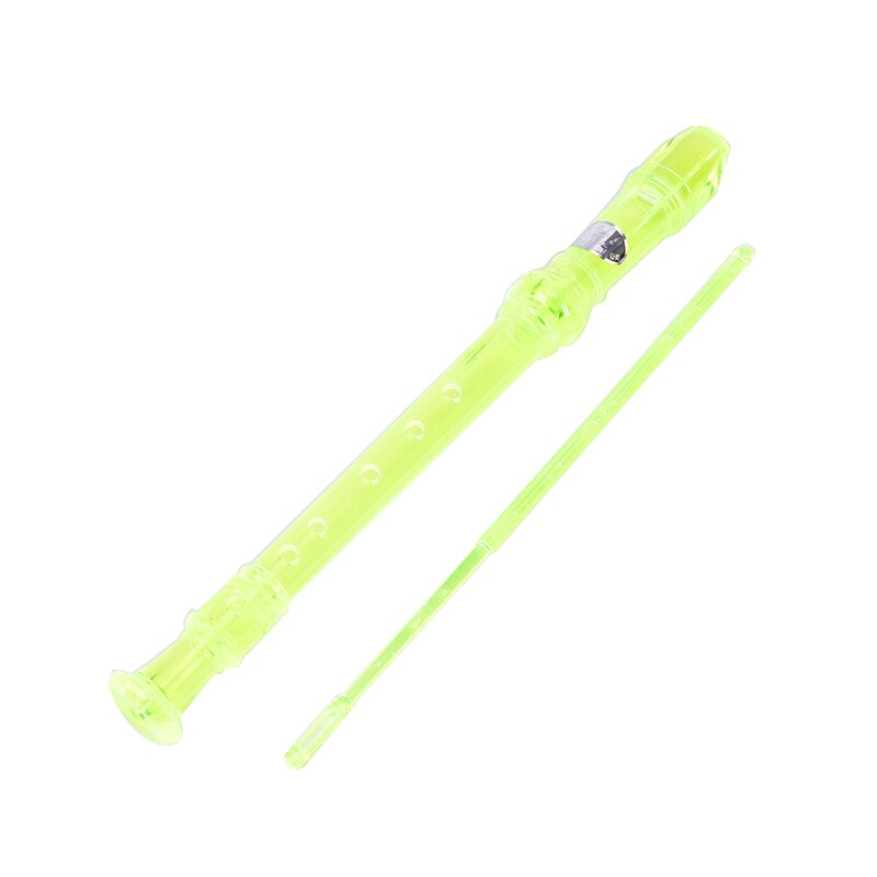 6 Holes Plastic Transparent Clarinets With Cleaning Rod Woodwind Instruments Musical Recorder Flutes