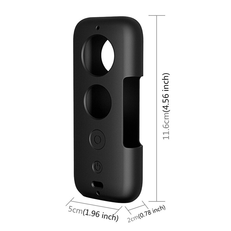 Puluz  pu399 siliconen hoesje voor insta 360 one x siliconen hoesje voor insta panoramische bewegingscamera hoesje accessoires