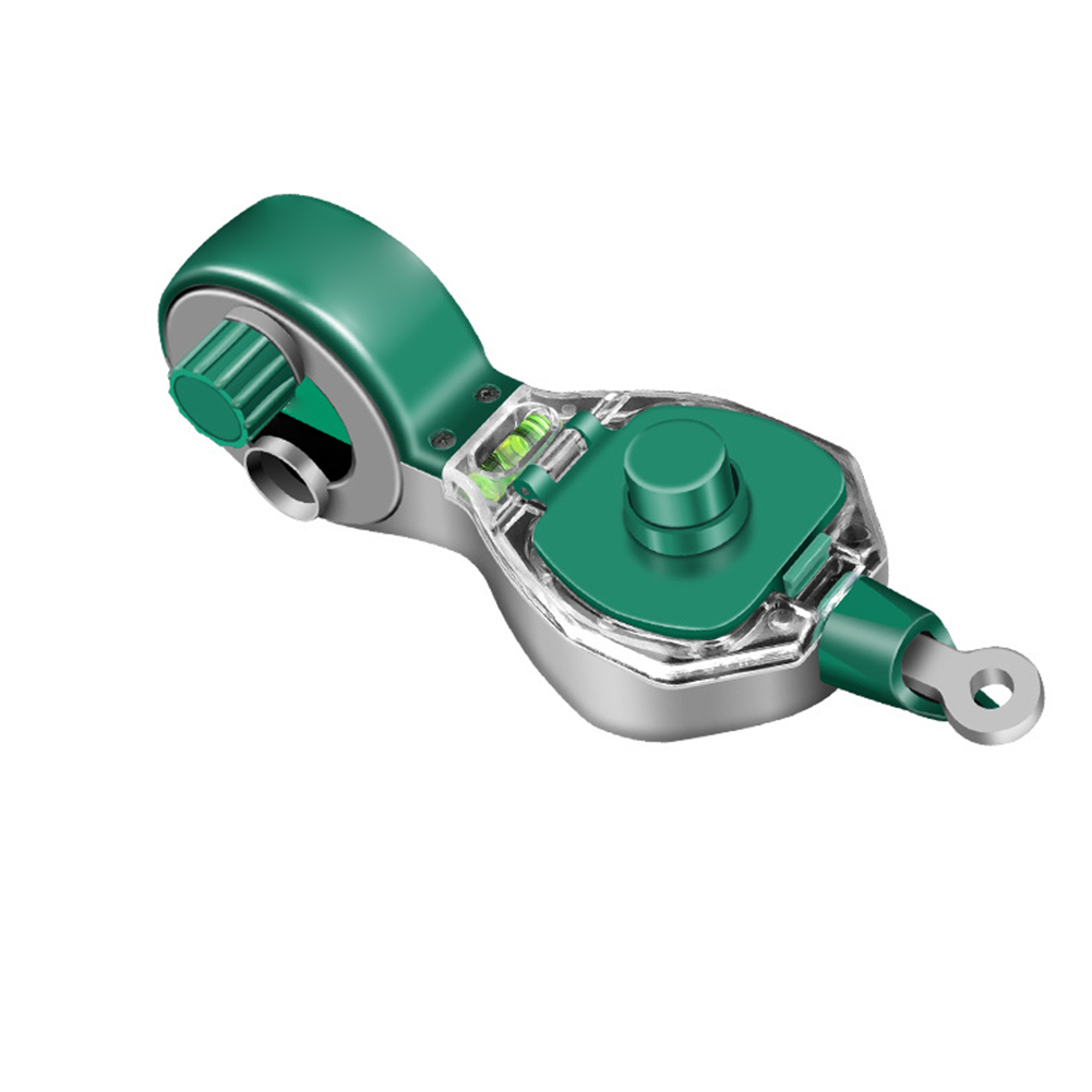 1PC Holzbearbeitung Tinte Brunnen Carpenter Manuelle Tinte Marker Glasritzrades Mit 50M Kreide Linien Dual-schicht Tinte tank Für Bau Werkzeug: Silber