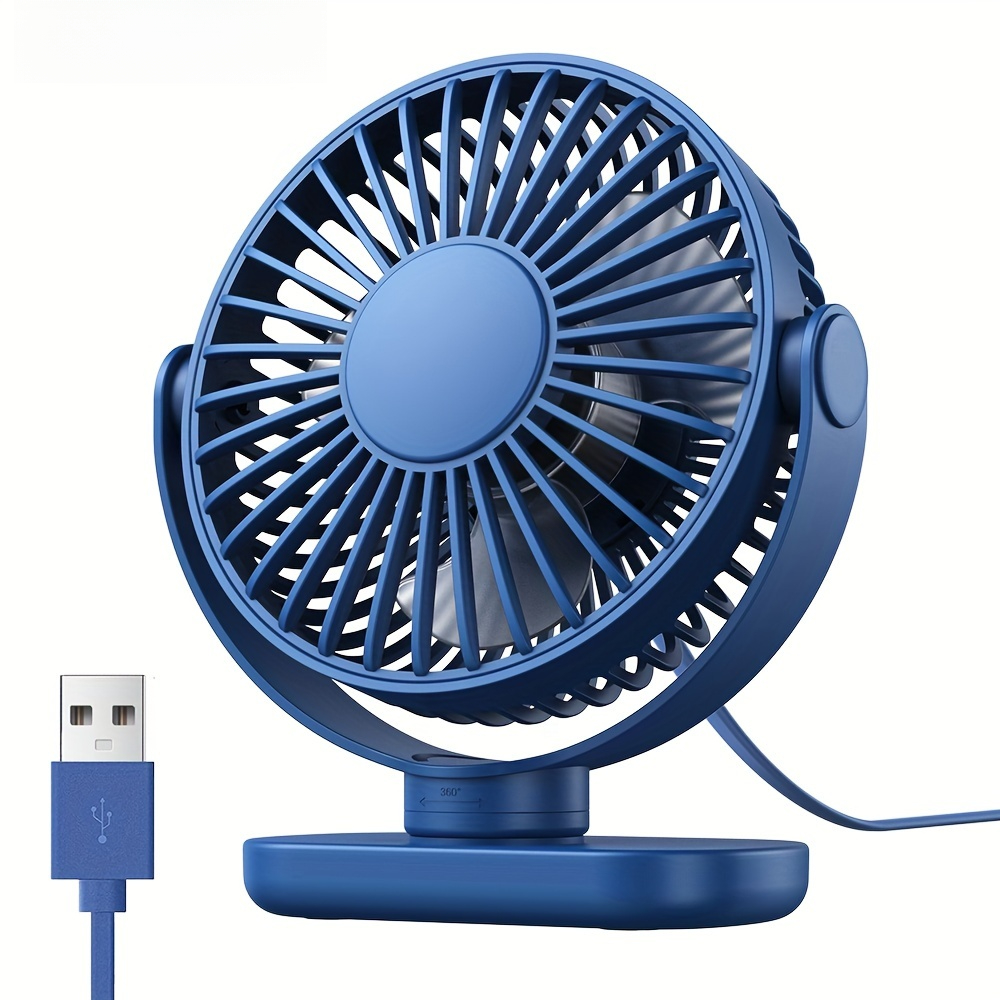 USB-bureauventilator Borstelloze motor Sterke luchtstroom Stijlvol Draagbare koelstructuur Miniventilator Geschikt voor slaapkamers en kantoren