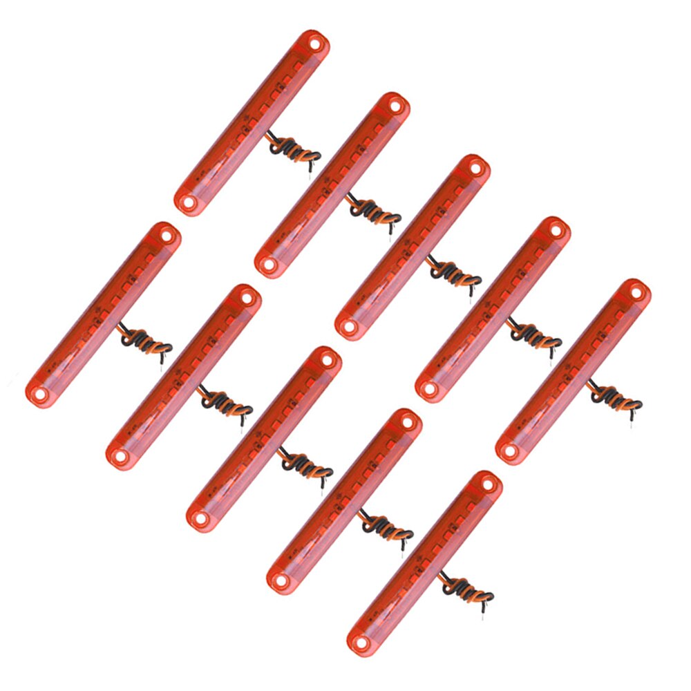 10Pcs Red 9 SMD LED Truck Lights Led Side Car Truck Bus Marker Light 12V M29 24V 9 LED Truck Side Light