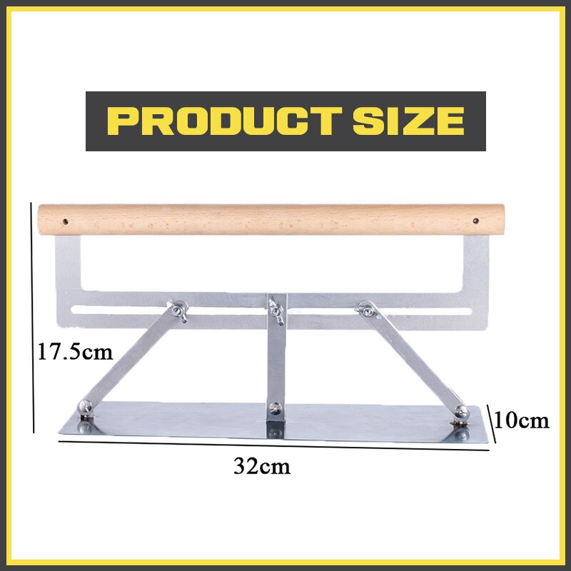 Drywall Trowel For Plaster Concret Adjustable Radius Trowel with 32x10cm Blade Flat Sand Leveling Tiling Paving Tile Tool