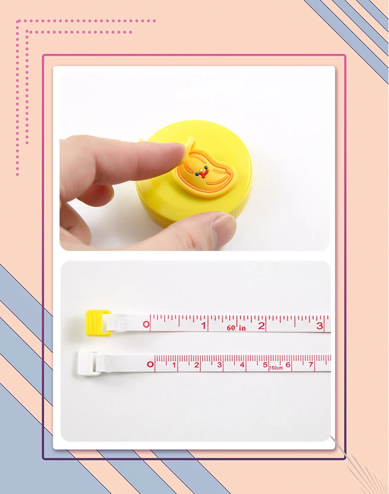 Mini cinta métrica de 150cm, regla de sastre, llavero, cinta métrica, cintas de tamaño de ropa, accesorios de herramientas de costura portátiles