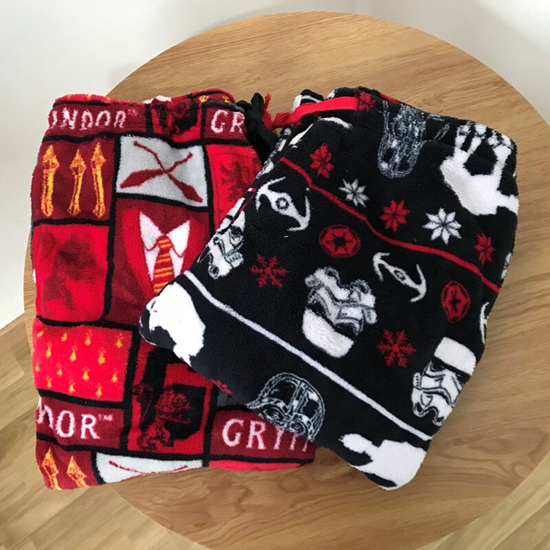 Mannen broek winter Coral fleece Verdikking Lange broek Heren lounge broek