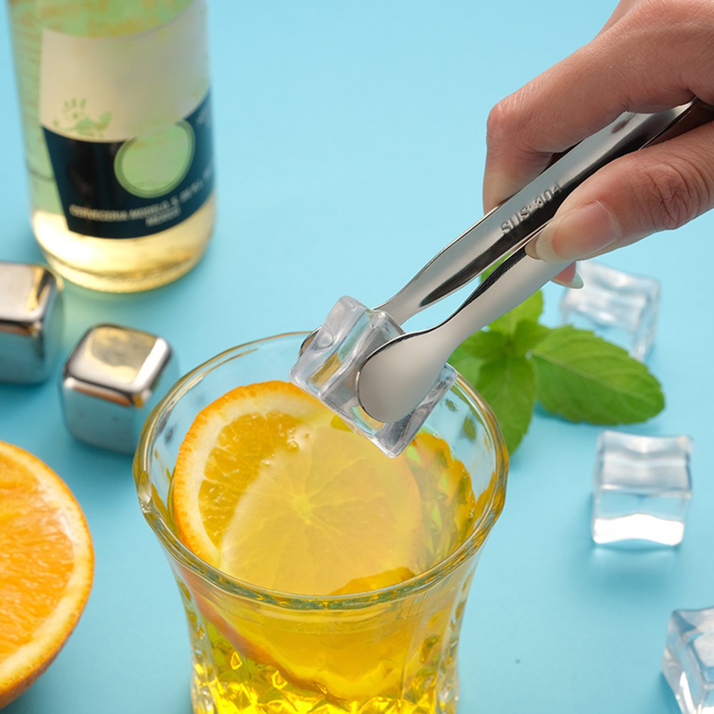 Szczypce robić cukru ze stali nierdzewnej hotel bar zbieracz robić kostek lodu Narzędzie robić serwowania kawy i herbaty, różowo-złote