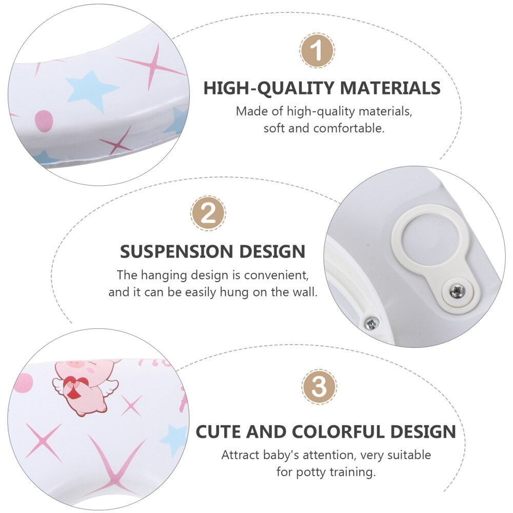1pc Toilet Seat Comfortable Baby Toilet Seat for Bathroom Child