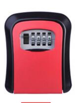 Outdoor Safe Key Box Key Storage Organizer With 4 Digit Wall Mounted Combination Password Keys Hook Organizer Boxes: Black