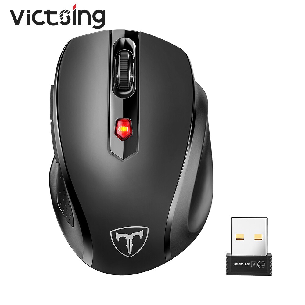 VicTsing — Souris ss fil 2,4 GHz, 2400 DPI, économie d&#39;énergie, PC, Laptop, périphérique non filaire, 6 boutons, ergonomique, basse consommation, MM057 pour ordinateur fixe et portable