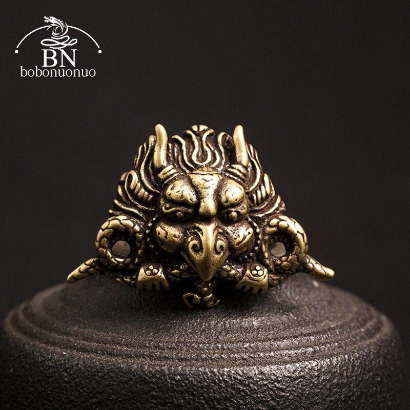 Décoration de vêtement en laiton pur, bouton de Rivets, en forme d&#39;oiseau, de Garuda, dieu mythologie indien, boucle à vis