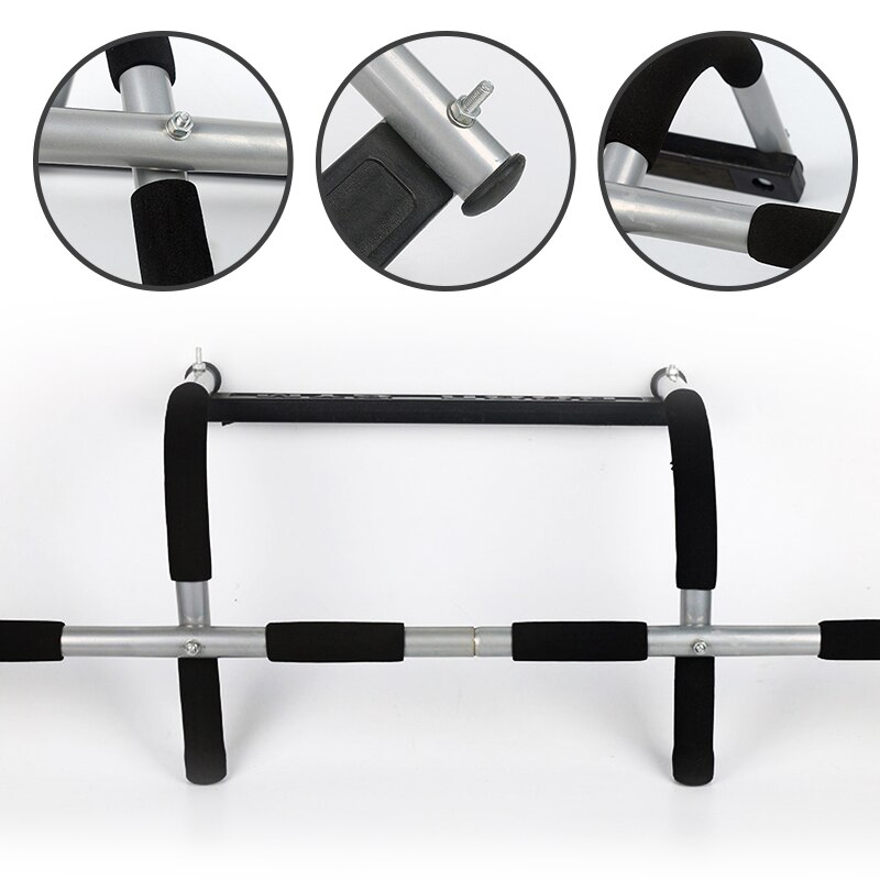 Multi-functional Pull Up Bar Indoor Fitness Door Heavy Duty Chin Pull Up Bar Wall Mounted Exercise Workout Fitness Home Gym HWC