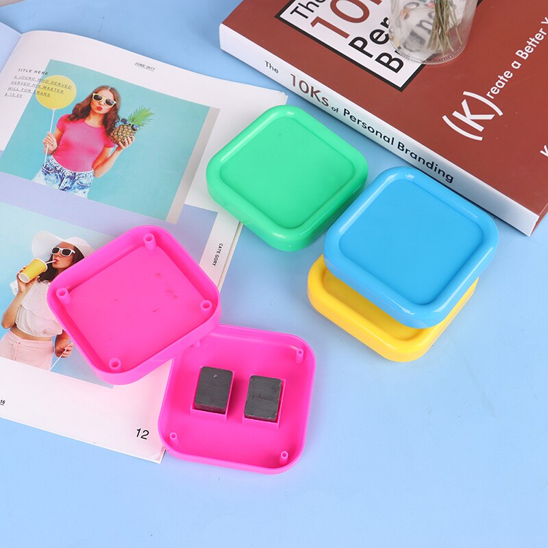 4 farver magnetisk boks opbevaringsnåle etui håndarbejde opbevaring anti-tabte firkantede opbevaringsbokse synåle broderiværktøj