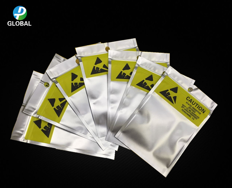 100 pcs 8*13.5 cm Zip lock Anti-Statische Afscherming plastic Zakken ESD Anti Statische rits Elektronische Accessoires /batterij Verpakking zakken
