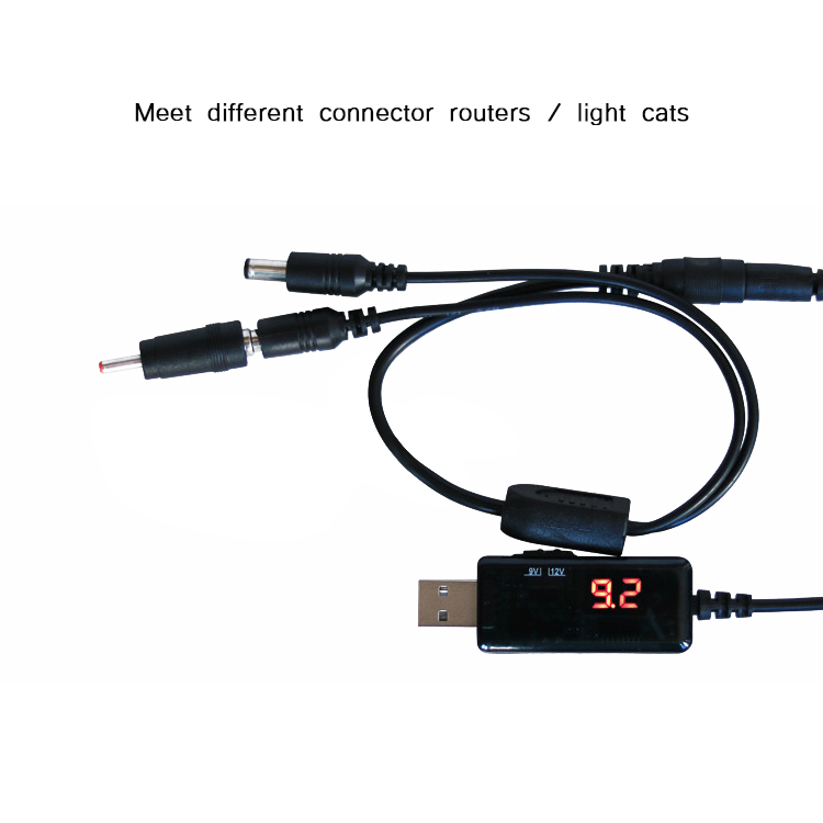 Usb Boost Kabel 5V Stap Tot 9V 12V Dc Voltage Converter 1A Step-Up Volt transformator Dc Power Regulator Met Schakelaar En Led Vol