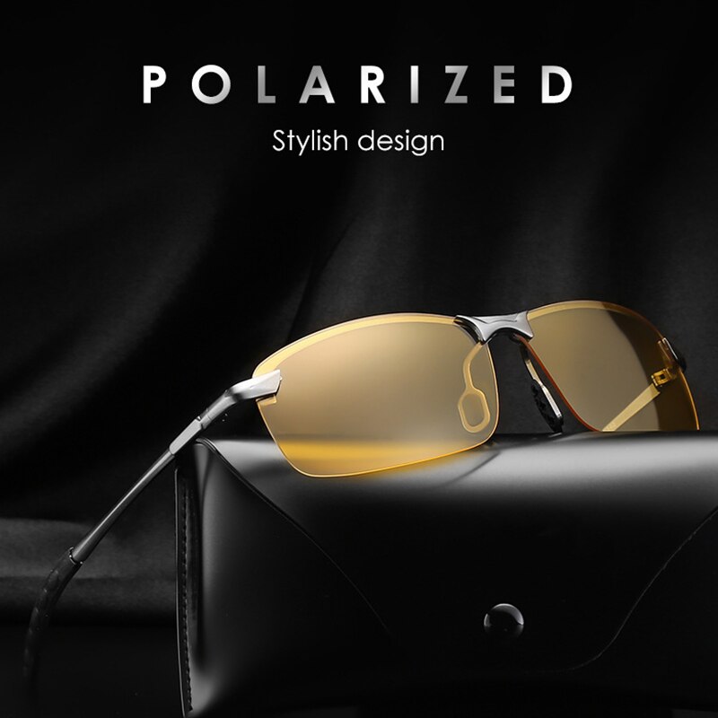 Car Driver Night Vision Goggles Polarizer Sunglasses Men Women Glasses Polarized Driving Sun Glasses TAC lenscomfortable